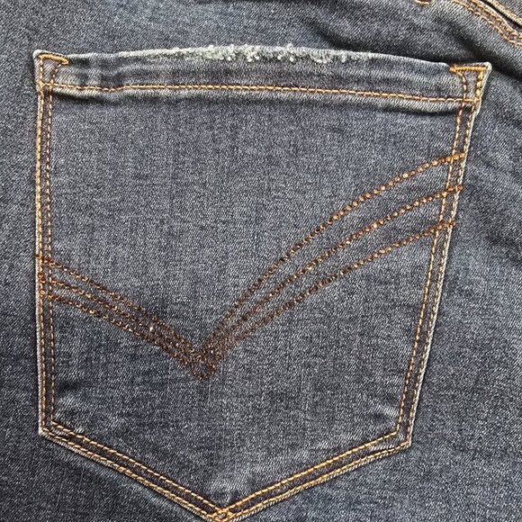 Democracy Itty Bitty Bootcut Cascading Rhinestone Detail Denim Jean Sizes NEW - Picture 12 of 14